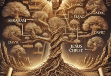 Highly detailed artistic depiction of the genealogy of Jesus Christ